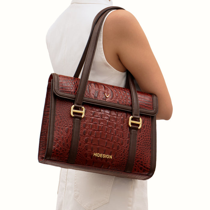 Orly-02 Marsala Leather Shoulder Bag
