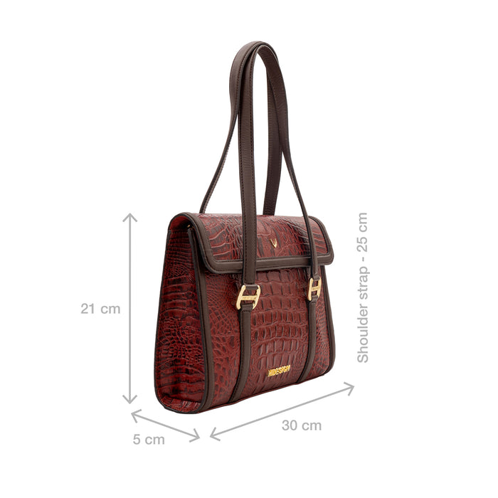 Orly-02 Marsala Leather Shoulder Bag