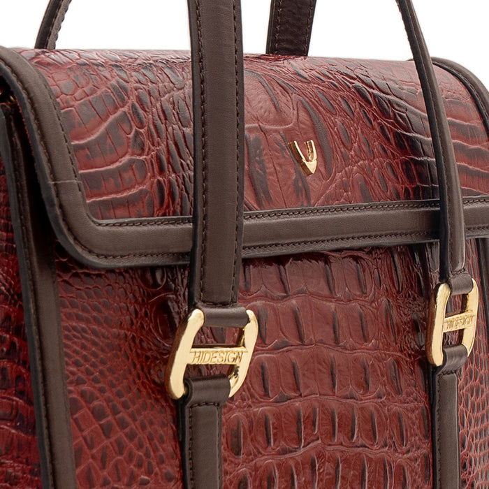 Orly-02 Marsala Leather Shoulder Bag