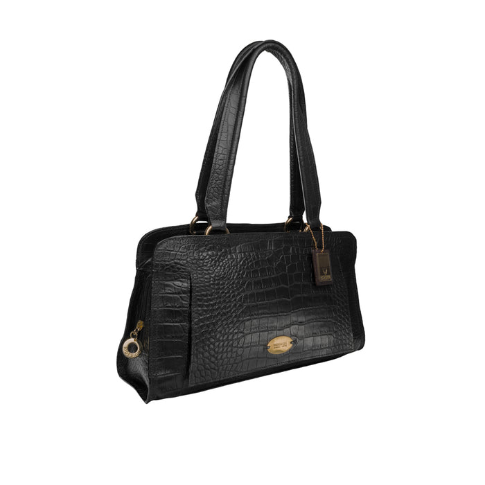 Orsay 03 Black Leather Tote Bag