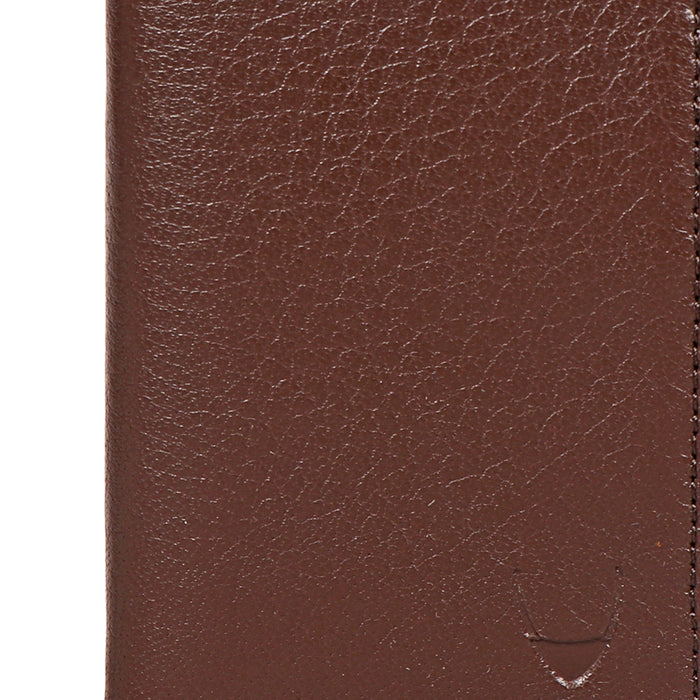 Oshunw3 Brown Leather Trifold Wallet