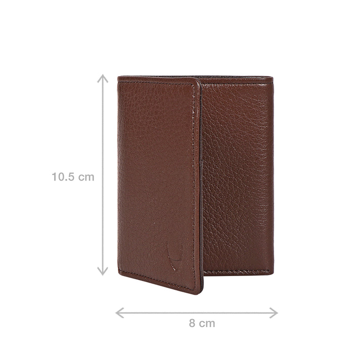 Oshunw3 Brown Leather Trifold Wallet