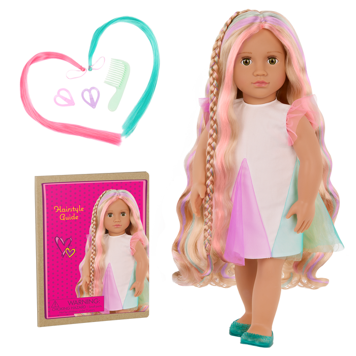 Our Generation 18" Hair Grow Doll Tessie & Accessories