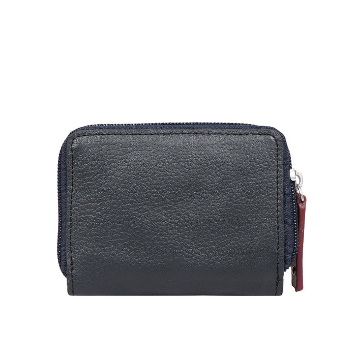 Ovalle W5 Blue Leather Pocket Wallet