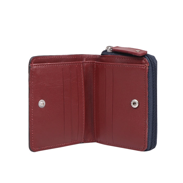 Ovalle W5 Blue Leather Pocket Wallet