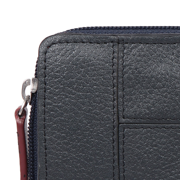Ovalle W5 Blue Leather Pocket Wallet