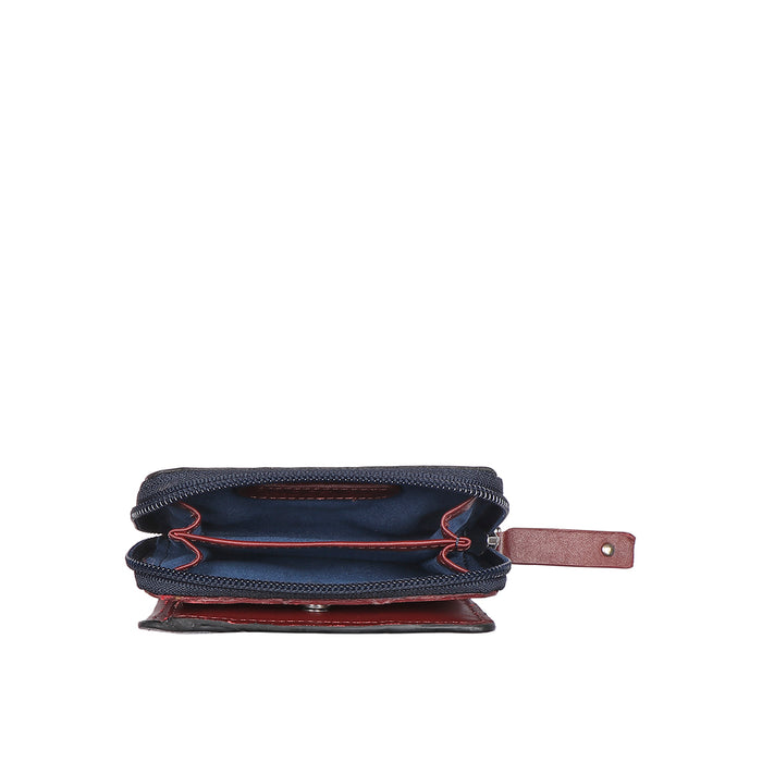 Ovalle W5 Blue Leather Pocket Wallet