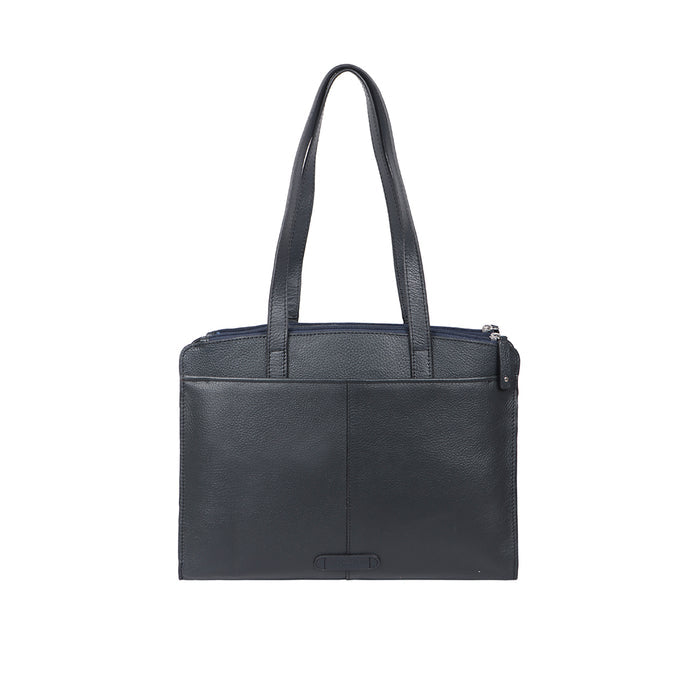 Ovave 03 Blue Leather Tote Bag