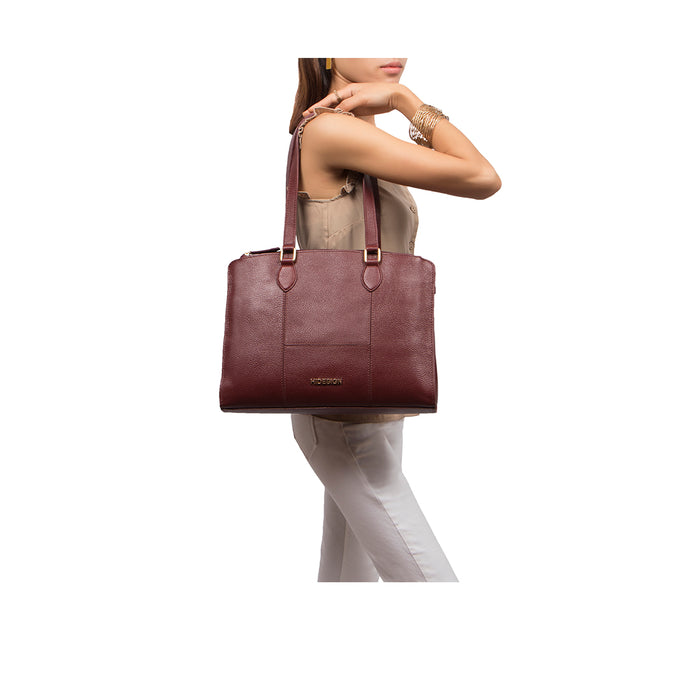 Ovave 03 Red Leather Tote Bag
