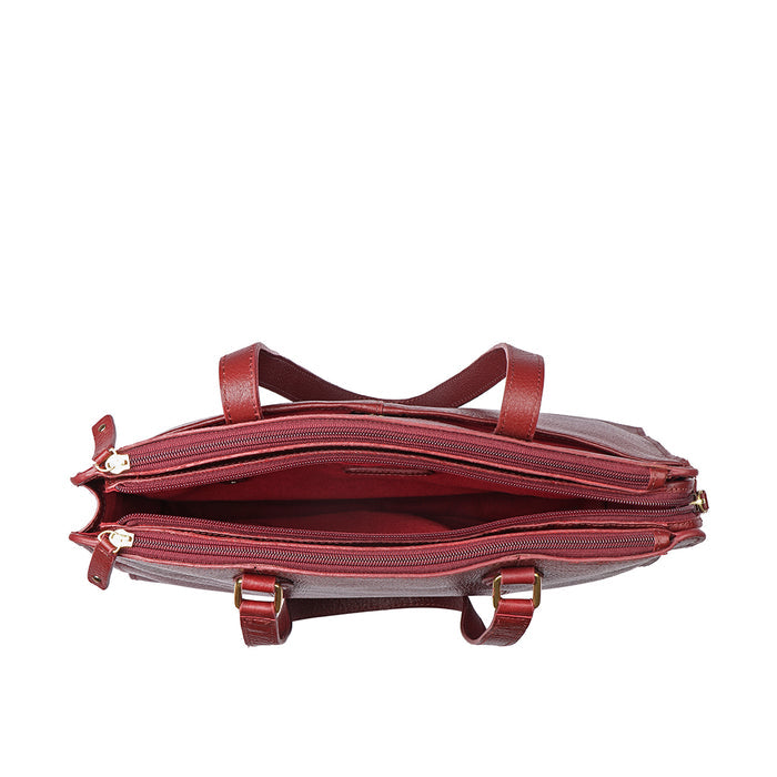 Ovave 03 Red Leather Tote Bag