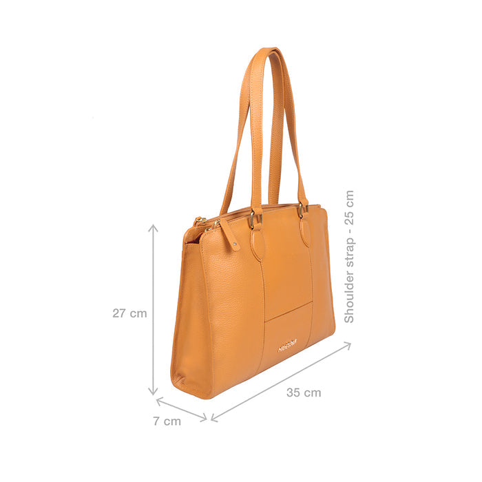 Ovave 03 Yellow Leather Tote Bag