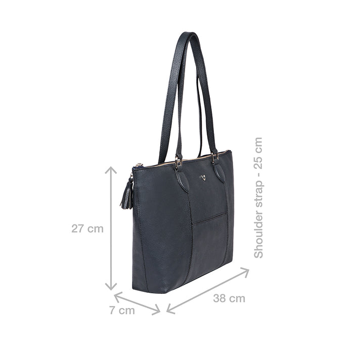 Ovave 04 Blue Leather Tote Bag