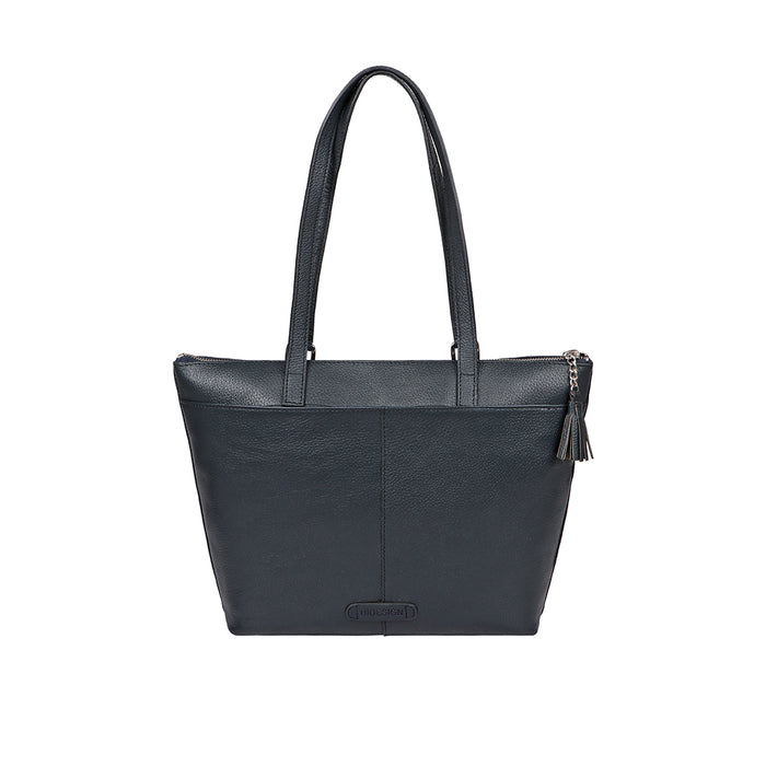 Ovave 04 Blue Leather Tote Bag