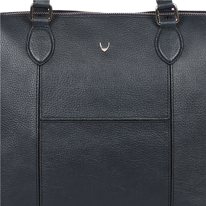 Ovave 04 Blue Leather Tote Bag