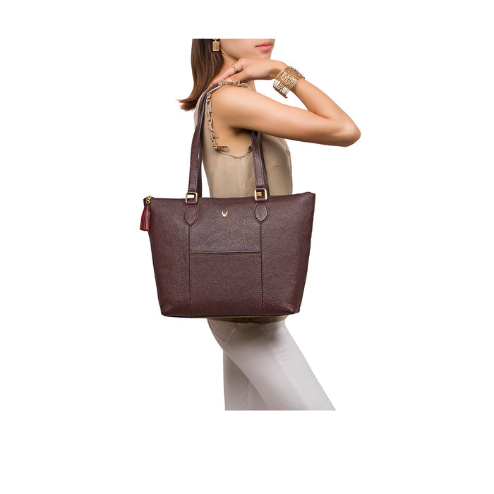Ovave 04 Brown Leather Tote Bag