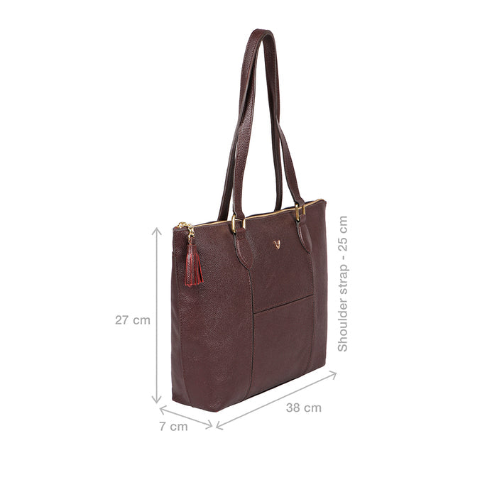 Ovave 04 Brown Leather Tote Bag