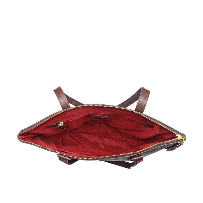 Ovave 04 Brown Leather Tote Bag