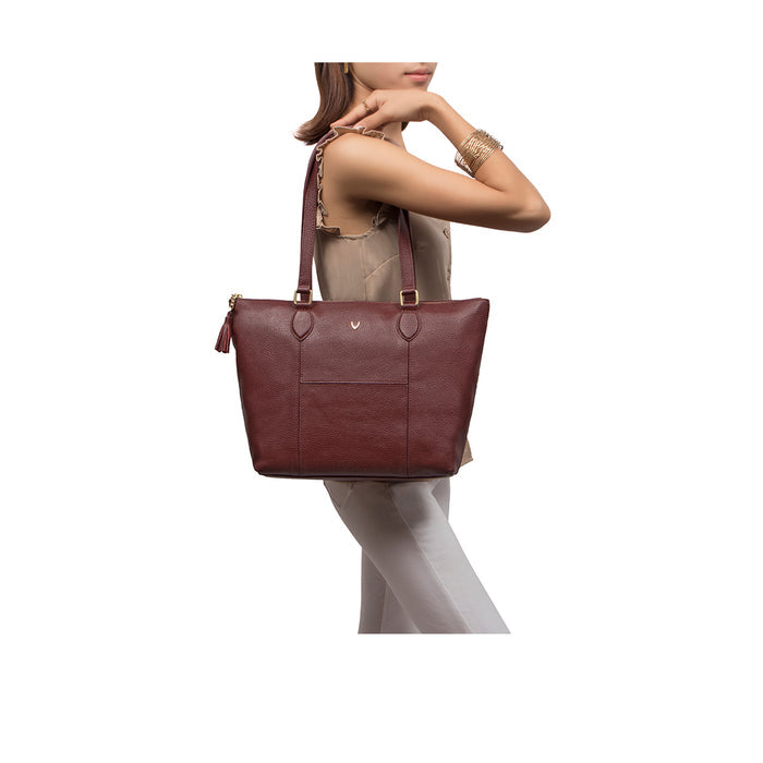 Ovave 04 Red Leather Tote Bag