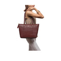 Ovave 04 Red Leather Tote Bag