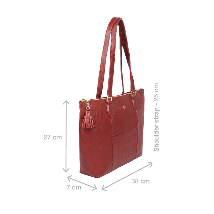 Ovave 04 Red Leather Tote Bag
