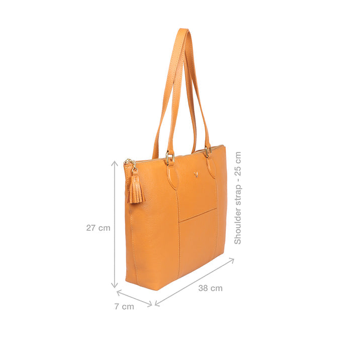 Ovave 04 Yellow Leather Tote Bag
