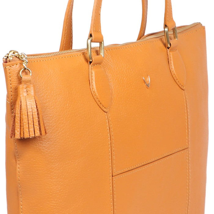 Ovave 04 Yellow Leather Tote Bag