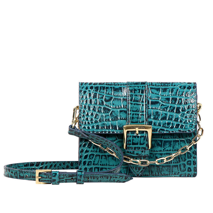 Oxford 01 Blue Leather Sling Bag