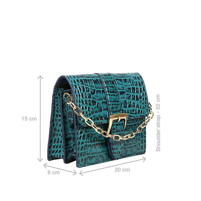 Oxford 01 Blue Leather Sling Bag