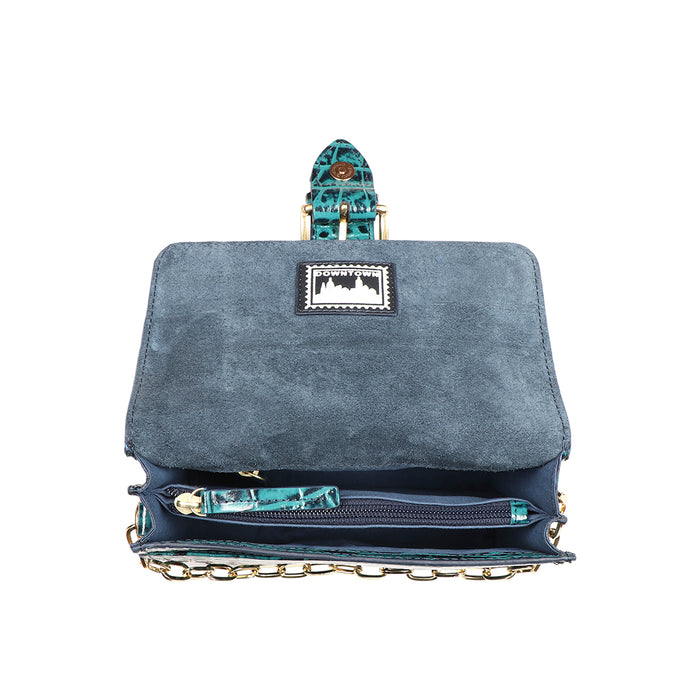 Oxford 01 Blue Leather Sling Bag