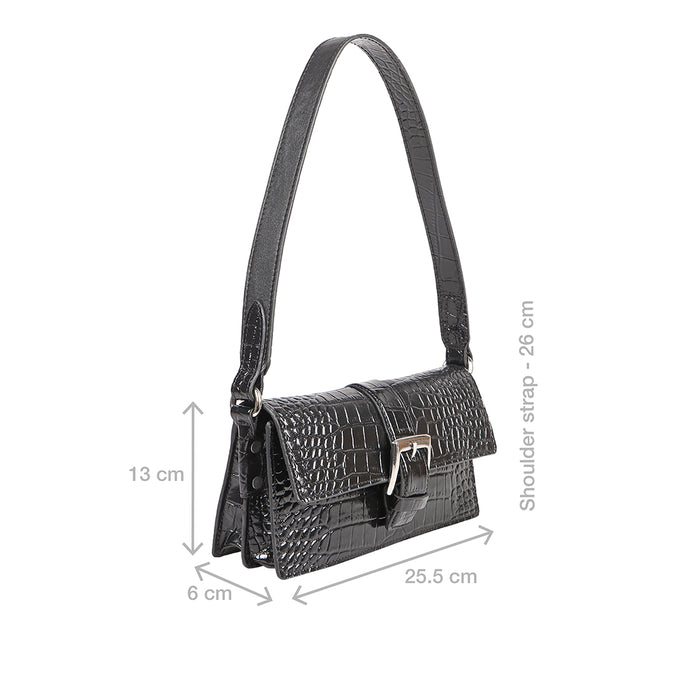 Oxford 02 Black Leather Shoulder Bag