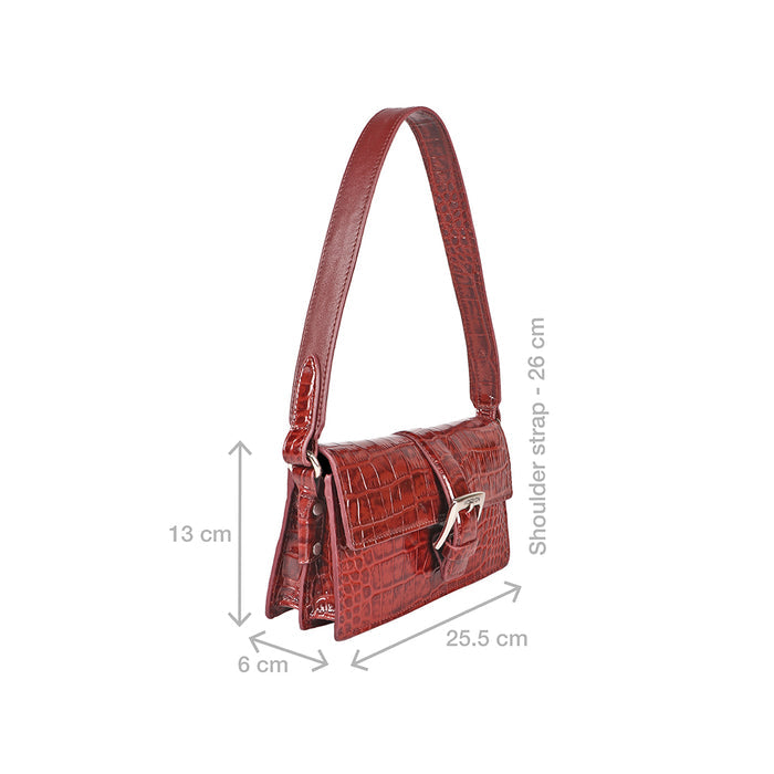 Oxford 02 Red Leather Shoulder Bag