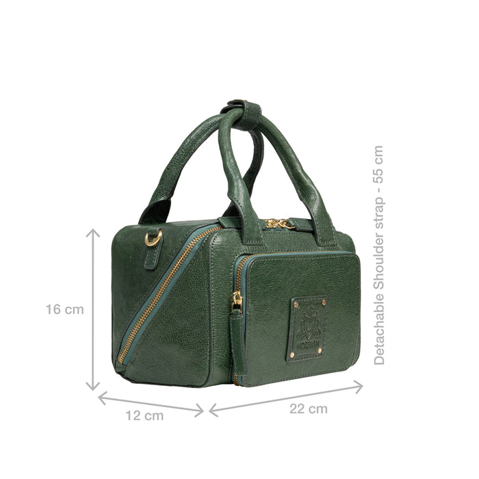 Palais 01 Green Leather Crossbody