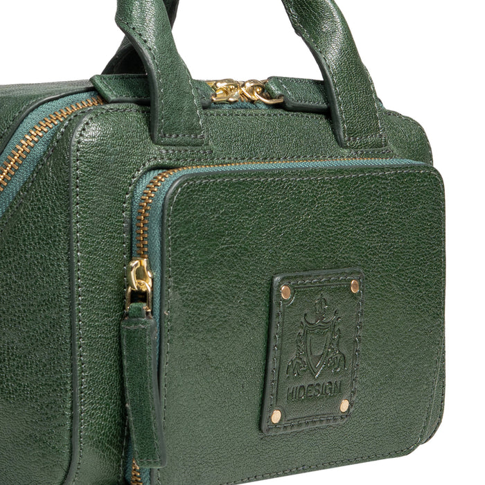 Palais 01 Green Leather Crossbody