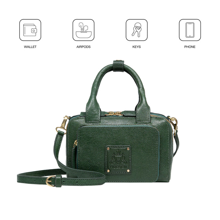 Palais 01 Green Leather Crossbody