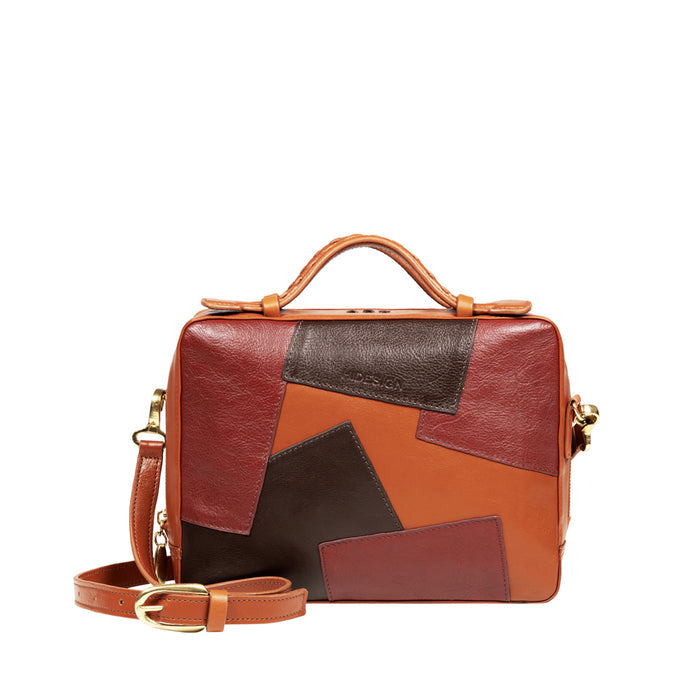Palais 02 Orange Leather Crossbody