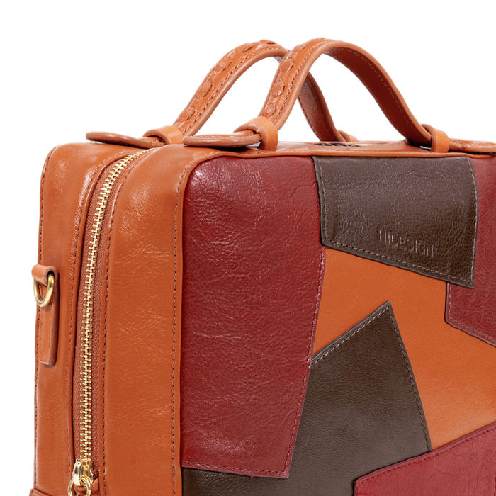 Palais 02 Orange Leather Crossbody