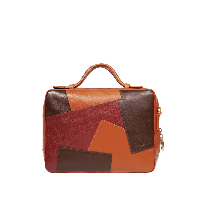 Palais 02 Orange Leather Crossbody