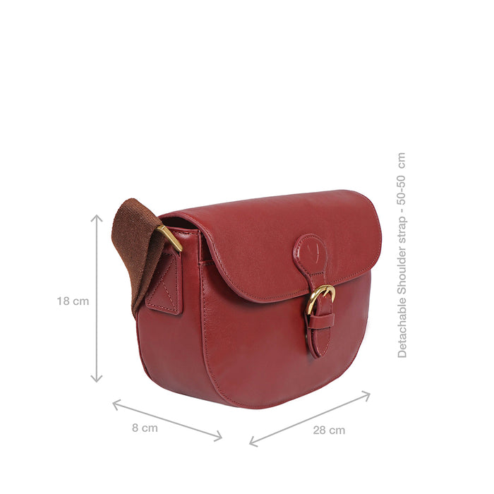 Pampas 02 Marsala Leather Sling Bag
