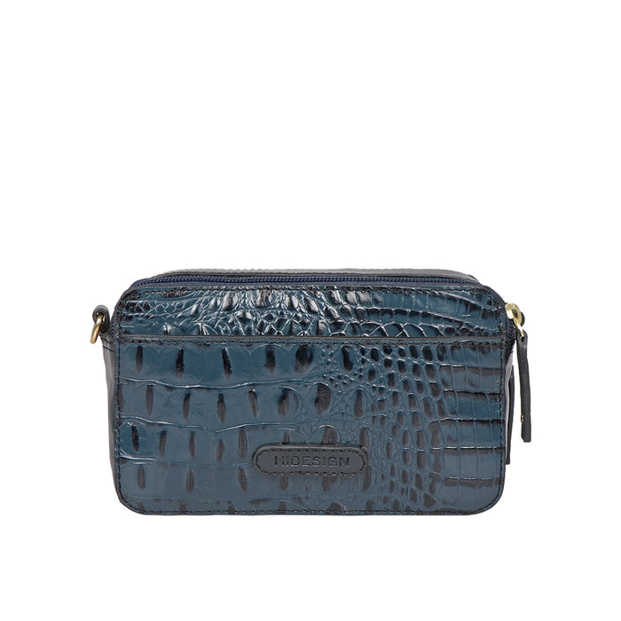 Panama 01 Blue Leather Crossbody