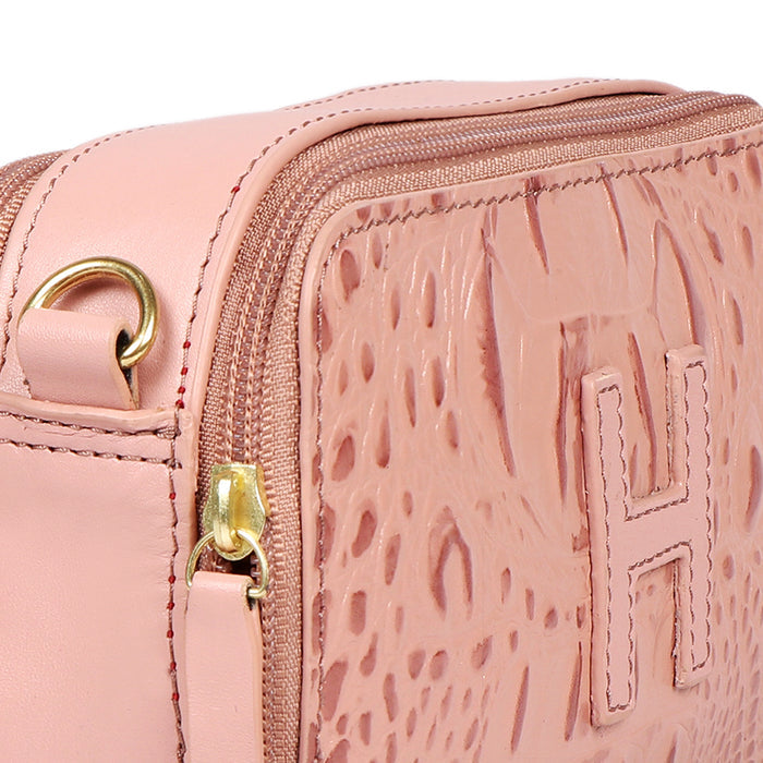 Panama 01 Pink Leather Crossbody
