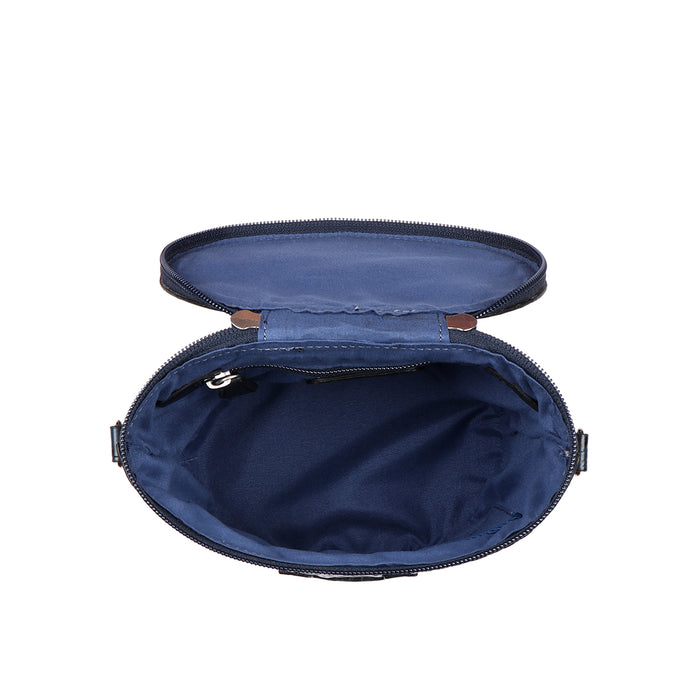 Panama 03 Blue Leather Sling Bag