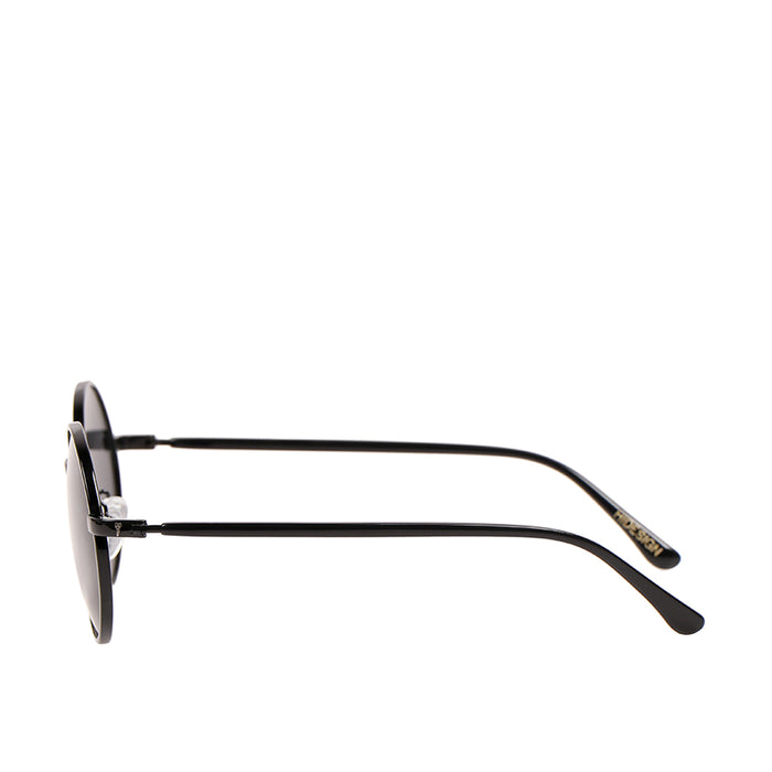 Paris Women's Black Round Sunglasses