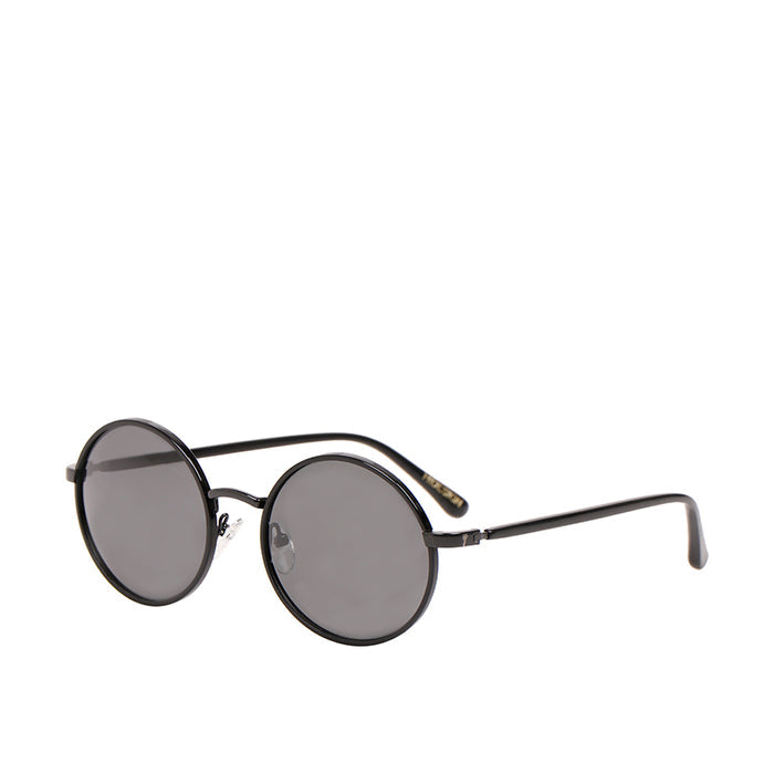 Paris Women's Black Round Sunglasses