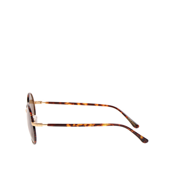 Paris Women's Brown Round Sunglasses