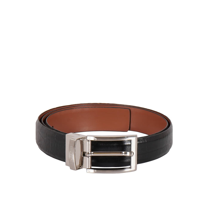 Paros Alex 01 Men's Black Reversible Leather Belt