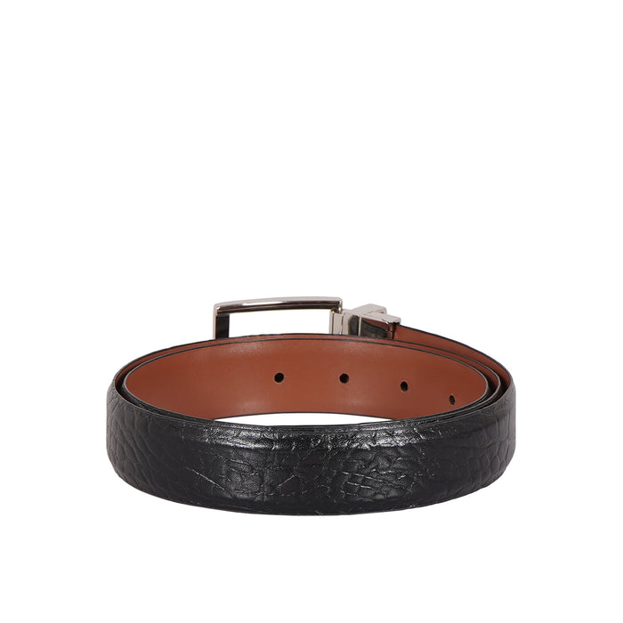 Paros Alex 01 Men's Black Reversible Leather Belt