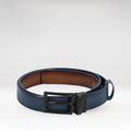 Paros Oslo Men's Blue Reversible Leather Belt