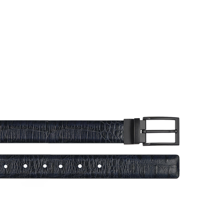 Paros Piero Men's Blue Reversible Leather Belt