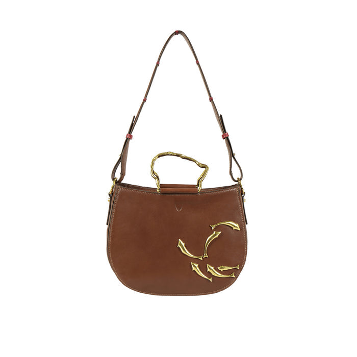 Parrot 01 Tan Leather Shoulder Bag