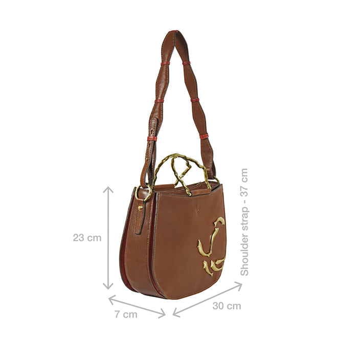 Parrot 01 Tan Leather Shoulder Bag